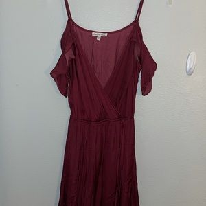 Burgundy Wrap Dress